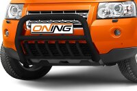 Frontschutzbügel mit Unterfahrschutz für Land Rover Freelander 2 2007-2014 schwarz 70mm Edelstahl mit Gutachten