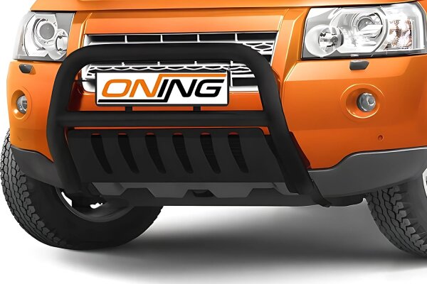 Frontschutzbügel mit Unterfahrschutz für Land Rover Freelander 2 2007-2014 schwarz 70mm Edelstahl mit Gutachten