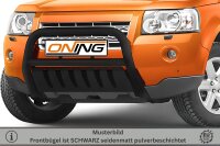 Frontschutzbügel mit Unterfahrschutz für Land Rover Freelander 2 2007-2014 schwarz 70mm Edelstahl mit Gutachten
