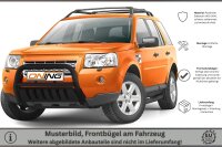 Frontschutzbügel mit Unterfahrschutz für Land Rover Freelander 2 2007-2014 schwarz 70mm Edelstahl mit Gutachten