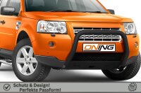 Frontschutzbügel für Land Rover Freelander 2 2007-2014 schwarz 70mm Edelstahl mit Gutachten