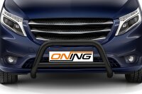 Frontschutzbügel mit Querstreben für Mercedes-Benz Vito W447 2020-2024 schwarz 70mm Edelstahl mit Gutachten