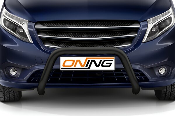 Frontschutzbügel für Mercedes-Benz Vito W447 2020-2024 schwarz 70mm Edelstahl mit Gutachten
