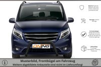 Frontschutzbügel für Mercedes-Benz Vito W447 2020-2024 schwarz 70mm Edelstahl mit Gutachten
