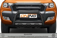 Frontschutzbügel mit Unterbodenschutz für Ford Ranger (TKE) 2016-2019 schwarz 70mm Edelstahl mit Gutachten