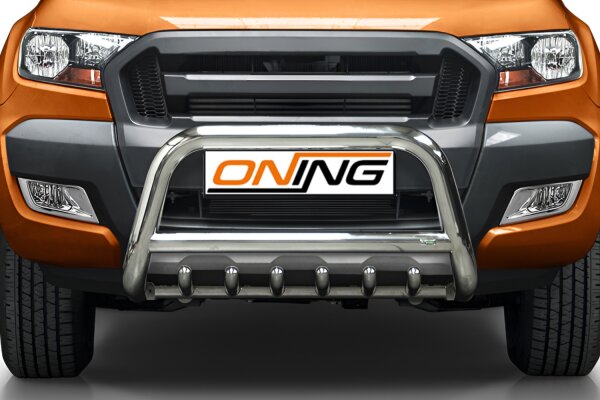 Frontschutzbügel mit Unterbodenschutz für Ford Ranger (TKE) 2016-2019 70mm Gutachten