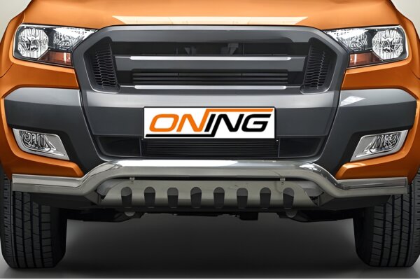 Frontschutzbügel mit Unterfahrschutz für Ford Ranger (TKE) 2016-2019 70mm Gutachten