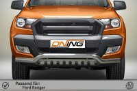 Frontschutzbügel mit Unterfahrschutz für Ford Ranger (TKE) 2016-2019 70mm Gutachten