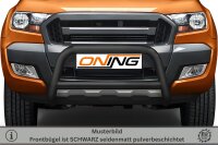 Frontschutzbügel mit Querstreben für Ford Ranger (TKE) 2016-2019 schwarz 70mm Edelstahl mit Gutachten