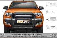 Frontschutzbügel mit Querstreben für Ford Ranger (TKE) 2016-2019 schwarz 70mm Edelstahl mit Gutachten