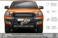 Frontschutzbügel für Ford Ranger (TKE) 2016-2019 schwarz 70mm Edelstahl mit Gutachten