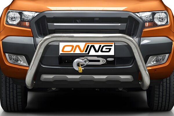 Frontschutzbügel für Ford Ranger (TKE) 2016-2019 70mm Edelstahl Gutachten