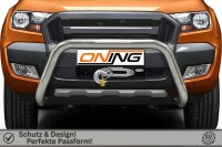 Frontschutzbügel für Ford Ranger (TKE) 2016-2019 70mm Edelstahl Gutachten