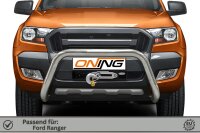 Frontschutzbügel für Ford Ranger (TKE) 2016-2019 70mm Edelstahl Gutachten
