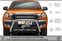 Frontschutzbügel für Ford Ranger (TKE) 2016-2019 70mm Edelstahl Gutachten