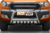 Frontschutzbügel mit Unterfahrschutz für Ford Ranger (TKE) 2016-2019 poliert 70mm Edelstahl mit Gutachten