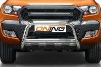 Frontschutzbügel mit Querstreben für Ford Ranger (TKE) 2016-2019 poliert 70mm Edelstahl mit Gutachten