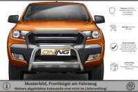 Frontschutzbügel mit Querstreben für Ford Ranger (TKE) 2016-2019 poliert 70mm Edelstahl mit Gutachten