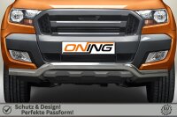 Frontschutzbügel für Ford Ranger (TKE) 2016-2019 poliert 70mm Edelstahl mit Gutachten