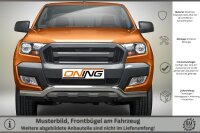 Frontschutzbügel für Ford Ranger (TKE) 2016-2019 poliert 70mm Edelstahl mit Gutachten
