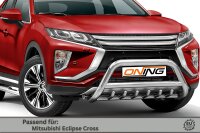 Frontschutzbügel mit Unterfahrschutz für Mitsubishi Eclipse Cross 2017-2019 70mm Gutachten