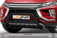 Frontschutzbügel mit Unterfahrschutz für Mitsubishi Eclipse Cross 2017-2019 schwarz 70mm Edelstahl mit Gutachten
