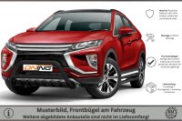 Frontschutzbügel mit Unterfahrschutz für Mitsubishi Eclipse Cross 2017-2019 schwarz 70mm Edelstahl mit Gutachten