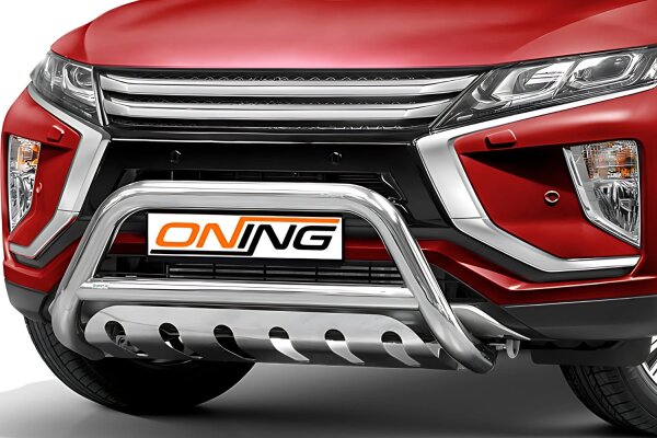 Frontschutzbügel mit Unterfahrschutz für Mitsubishi Eclipse Cross 2017-2019 70mm Gutachten