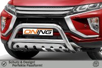 Frontschutzbügel mit Unterfahrschutz für Mitsubishi Eclipse Cross 2017-2019 70mm Gutachten
