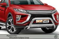 Frontschutzbügel mit Querstreben für Mitsubishi Eclipse Cross 2017-2019 70mm Gutachten