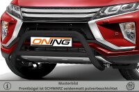 Frontschutzbügel mit Querstreben für Mitsubishi Eclipse Cross 2017-2019 schwarz 70mm Edelstahl mit Gutachten