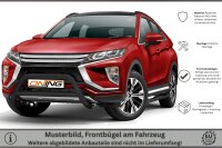 Frontschutzbügel mit Querstreben für Mitsubishi Eclipse Cross 2017-2019 schwarz 70mm Edelstahl mit Gutachten
