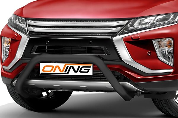 Frontschutzbügel für Mitsubishi Eclipse Cross 2017-2019 schwarz 70mm Edelstahl für Frontkamera