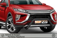 Frontschutzbügel für Mitsubishi Eclipse Cross 2017-2019 schwarz 70mm Edelstahl für Frontkamera