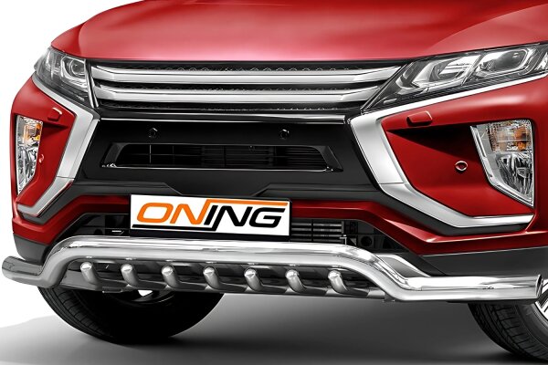 Frontschutzbügel breit Unterbodenschutz für Mitsubishi Eclipse Cross 2017-2019 70mm Gutachten breit