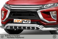 Frontschutzbügel breit Unterbodenschutz für Mitsubishi Eclipse Cross 2017-2019 70mm Gutachten breit