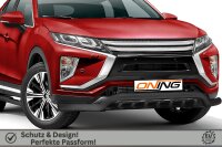 Frontschutzbügel breit Unterbodenschutz für Mitsubishi Eclipse Cross 2017-2019 schwarz 70mm Edelstahl mit Gutachten breit