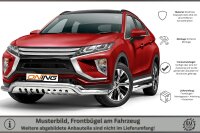 Frontschutzbügel breit Unterbodenschutz für Mitsubishi Eclipse Cross 2017-2019 70mm Gutachten breit