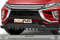 Frontschutzbügel breit Unterbodenschutz für Mitsubishi Eclipse Cross 2017-2019 schwarz 70mm Edelstahl mit Gutachten breit