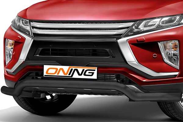 Frontschutzbügel breit für Mitsubishi Eclipse Cross 2017-2019 schwarz 70mm Edelstahl mit Gutachten breit