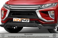 Frontschutzbügel breit für Mitsubishi Eclipse Cross 2017-2019 schwarz 70mm Edelstahl mit Gutachten breit