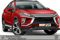 Frontschutzbügel breit für Mitsubishi Eclipse Cross 2017-2019 schwarz 70mm Edelstahl mit Gutachten breit