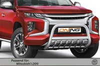 Frontschutzbügel mit Unterfahrschutz für Mitsubishi L200 2019- 70mm Gutachten