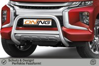 Frontschutzbügel mit Querstreben für Mitsubishi L200 2019- 70mm Gutachten