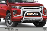 Frontschutzbügel mit Querstreben für Mitsubishi L200 2019- 70mm Gutachten