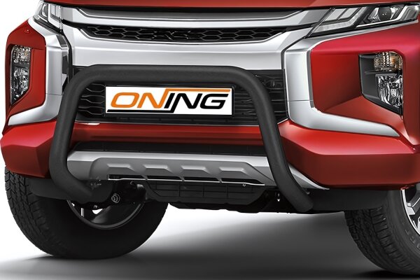 Frontschutzbügel für Mitsubishi L200 2019- schwarz 70mm Edelstahl mit Gutachten