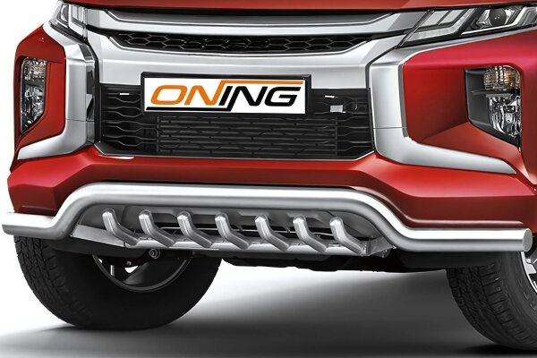 Frontschutzbügel breit Unterbodenschutz für Mitsubishi L200 2019- 70mm Gutachten breit