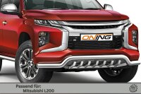 Frontschutzbügel breit Unterbodenschutz für Mitsubishi L200 2019- 70mm Gutachten breit