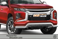 Frontschutzbügel breit für Mitsubishi L200 2019- 70mm Gutachten breit Gutachten