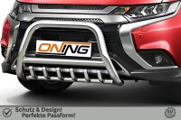 Frontschutzbügel mit Unterfahrschutz für Mitsubishi Outlander 2018-2021 70mm Gutachten